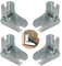 4 supports d'extension de pieds de table pliants