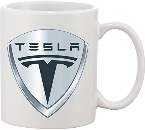 Tasse en céramique avec badge Tesla