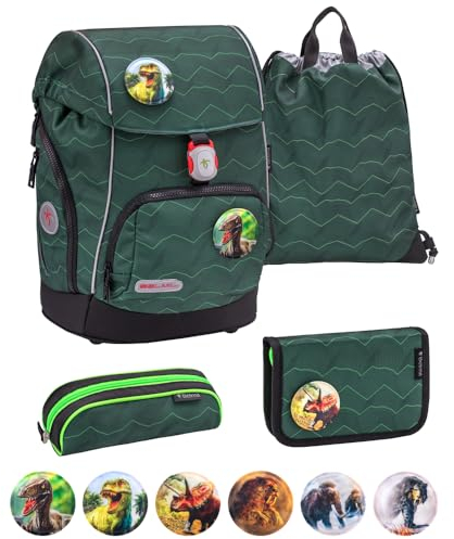Belmil Comfy Premium Schulranzen Set 5 - teilig (Twist of Lime)
