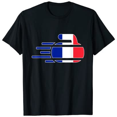 Frankreich Curling Team Fans Trikot French Curlers Wintersport T-Shirt