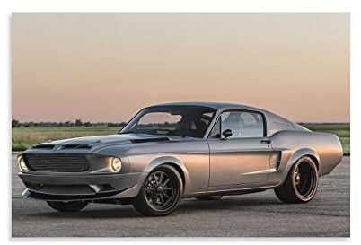 Muskelauto-Poster 1967 Ford Mustang Eleanor, Leinwand-Kunst, Poster und Wandkunst, Druck, modernes Familien-Schlafzimmer, 30 x 45 cm