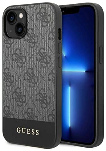 Guess Schutzhülle für Apple iPhone 14 Plus Grau Hülle Case Cover Etui Schutz