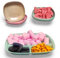Snackschalen und Teller Trio Set, 4 Stück, 3 unzerbrechliche Küchenschüsseln, 300 ml, BPA-frei, spülmaschinenfest und mikrowellengeeignet, ideal als Campinggeschirr | Dessert | Snacks | Eis