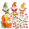 Baker Ross FX560 Herbst-Gnomen-Mix&Match-Dekorationssets - Packung mit 8, Herbstdekorationen für Kinder