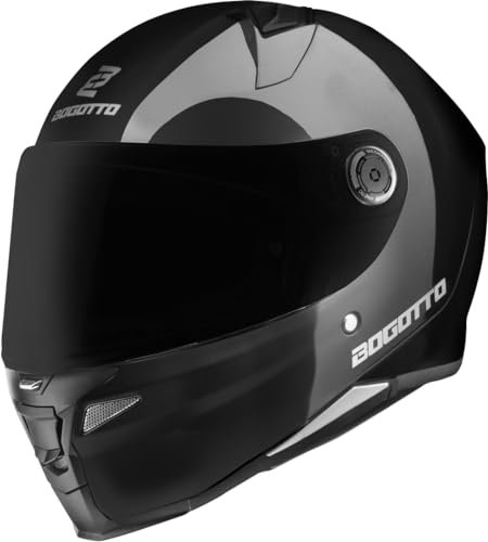 Bogotto FF110B Helm, schwarz, XL