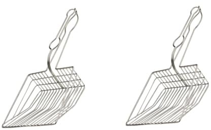 DOITOOL 2 Stück Edelstahl-haustierstreu-kotschaufel Katzenstreu-entfernungswerkzeug Zum Reinigen Robustes Design