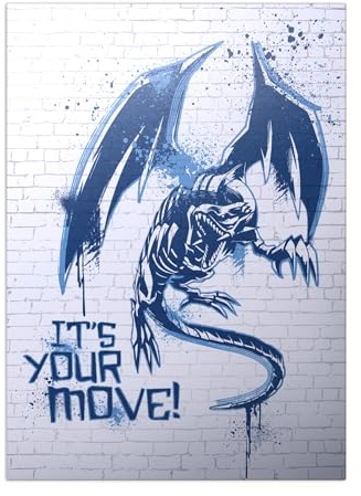 Displate Offiziell Yu-Gi-Oh! MetallPoster Magnetische Befestigung Inklusive Lizenziert Bilder Hochwertiges Poster YU-GI-OH! Extension - It's Your Move! 67.5 cm x 48 cm