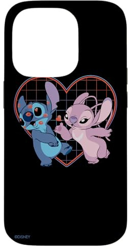 Disney Lilo and Stitch Angel Heart Kisses Case for iPhone 14 Pro
