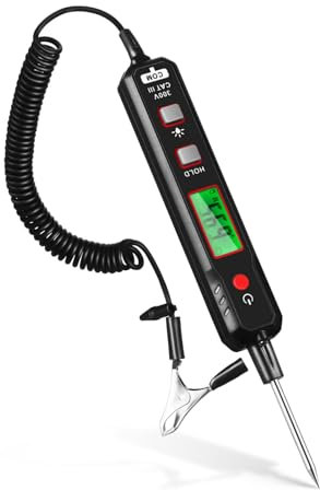 Uonlytech Car Tester Digital Display Electric Tester Voltage Indicator Automotive Test Light