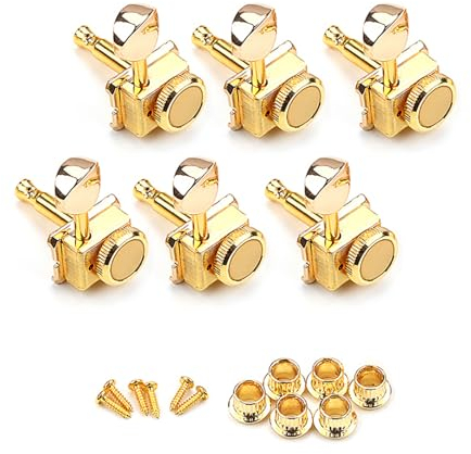 6-in Line Mechaniken Für Vintage E Gitarre Gitarren Locking Mechaniken Stimmschlüssel Wirbel Gitarrenzubehör Einfach Zu Verwendende Vintage Gitarren Locking Mechaniken Ersatzteile Für E Gitarre