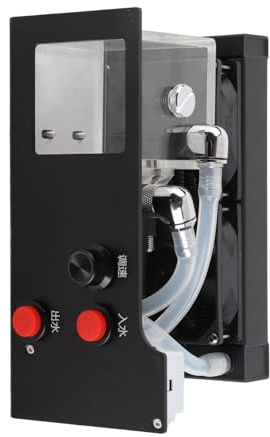 CPU-Wasserkühlerpumpe, 600 L H PC-Wasserkühlung, Integrierte Stummschaltungswasserpumpe, PC-CPU-Wasserkühlsystem-Wärmetauscher mit G1/4-Gewinde, mit Lüftern für