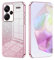 ILING Funda para Xiaomi Redmi Note 13 Pro+ 5G/Plus 5G, Ultradelgado Elegante Degradado de Color Tarjeta Brillante Diseño Mujer Carcasa, Suave Silicona TPU Bumper Antigolpes Cubierta (Rosa)