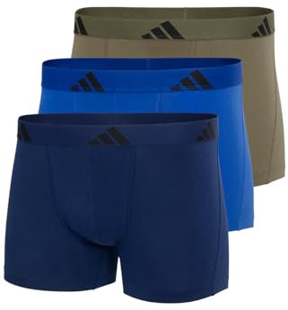 adidas Herren Trunk (3PK) -Active Flex Cotton Boxershorts, 901 Assorted, L (3er Pack)