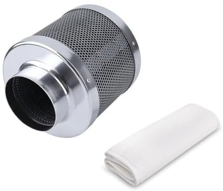 SAROAD 4 Luftkohlefilter mit Aktivkohle-Luftreiniger, Grow-Tent-Kits, Geruchskontrolle, Belüftung
