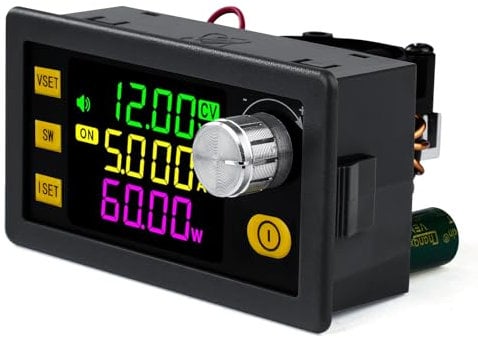 Voltage Regulator 12V DC Step Down Converter Step Up Converter DC Converter 12V 5V DC 6-36V to DC 0-36V 120W 6A VA Colour LCD Solar Charging Module Power Module Regulator Protection (SK120)