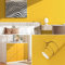 VIOPVERY Peel and Stick Wallpaper - 60cm x 1000cm Plain Yellow Vinyl Wrap for Kitchen, Bedroom and Furniture