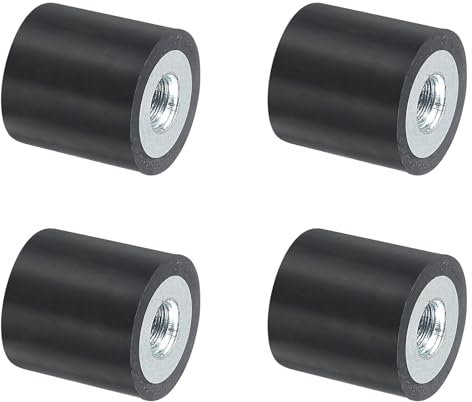 QUARKZMAN 4 Stück 15 x 15mm M5 Gummidämpfer, Multi-Typ-Gummipuffer,Schwingungsdämpfer für Motorraum und Luftkompressoren