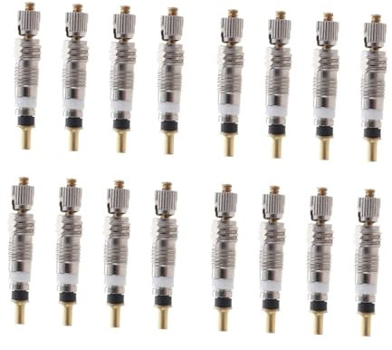 BCOATH 16 STK Reifenschaftkern Fahrradreifen Reparatur Fahrradventil Zubehör Fahrradventil Werkzeug Ventilkern für Fahrradreifen Teile und Zubehör für Fahrradreifen Reifenkern Silver