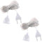 2 Pezzi Prolunga Elettrica, Cavi di Prolunga Elettrica Trasparenti, Cavo Ultra Sottile, Elettrico Trasparente con Spina, Cavo Elettrico Trasparente, per uso Esterno 220V, Lanterne a LED (5m)