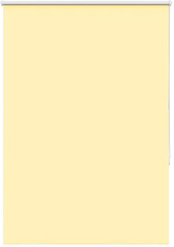 vidaXL Roller Blind 100x130 cm - Yellow Blackout Window Treatment - Polyester for Home/Office/Cafe