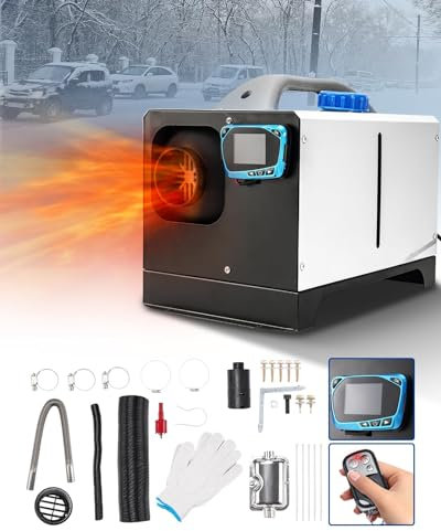 Chauffage à air diesel 8KW 12V Chauffage diesel tout-en-un Moniteur LCD Chauffage rapide Chauffage de stationnement, Chauffage à température constante, Chauffage diesel pour camping-car Remorque Cam