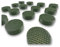 Plant Pot Feet 22 pack - Solid, Durable Outdoor Pot Feet For Plant Pots & Planters | Extremely Durable Non-Slip & Non-Scratch Plant Pot Risers | Great Way To Protect Your Decking/Patio (Green)