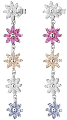 Rosato Damenohrringe aus Silber | Kollektion Gaia - RZGA76, 55,20mm, Silber, Zirkon