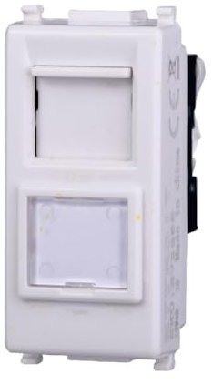 Prise réseau Ethernet RJ45 CAT5E, modules blancs, compatible avec Vimar Plana, antenne, ethernet, TV, antenne, USB, Schuko, pour plaques originales et compatibles