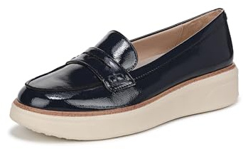 LifeStride Womens Chelsea Loafer Lux Navy Patent 11 M