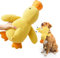 Ambolio Hundespielzeug Unzerstörbar, Gelb Anti Stress Ente für Hunde,Hund Kuscheltier, Unzerstörbares Quietschend, Plüsch-Kauspielzeug Klingendes Plüsch-Hundespielzeug Für Kleine