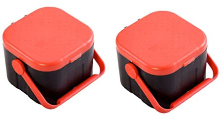 MUELODSIC Kleine Wurmkiste Aufbewahrungsbox Aus Atmungsaktivem Material Mit Magnetischem Deckel Für Blut Und Regenwurmbox Zur Reptilienzucht Und Angelzubehör