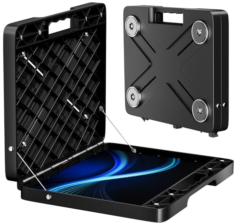 Snooweerin Estación de trabajo portátil, soporte magnético para laptop, soporte para laptop con capacidad de 45 libras, estación de trabajo manos libres, se fija a casi cualquier superficie de metal