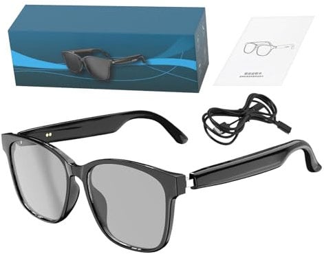 Generisch Smart Eye Glasses | Wireless Smart Googles with Ai Translation | Square Polarized Lens | Lenskey Translations Spectacles for Men, Women, Adults, Workers