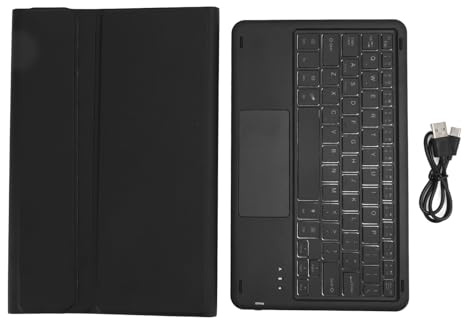 Haofy Pad 6 Tastaturkoffer Wireless -Tastatur Magnetisch Entfernbarer PU -Standabdeckung für Mi Pad 6 Pro 11 Zoll 2023, Leichtgewicht Tablet Schutzabdeckung für, Hintergrundbeleuchtung Tastatur