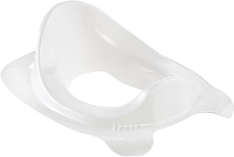 keeeper zuza Kinder-Toilettensitz Pure, Weiß | Sicherer und fester Halt, Ergonomisches Design mit hoher Rückenlehne, Breite Sitzfläche, Einfach mit feuchtem Tuch abwischen