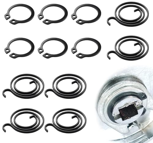 Guline Door Handle Springs, 6 Set 2.5 Turns 2mm Thick Coil Universal Hardware Replacement Repair Kit, Internal Door Internal Handle Springs Replacements Set for Repairing Sagging Door Latch