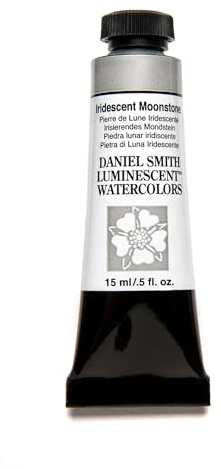 Daniel Smith Luminescent™ Watercolor Paint, 15ml, Tube, Iridescent Moonstone, 0.5 fl oz, (Pack of 1)