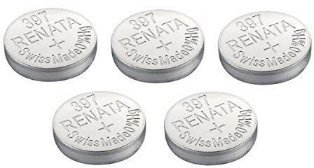 Pile de montre de Renata Renata fait-Swiss 397 ou SR726SW ou AG2 1.5V rapide navire (5 x 397 ou SR 726 SW)