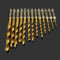 OriGlam Lot de 13 forets en titane, tige hexagonale de 6,35 mm, forets hélicoïdaux de 1,5 à 6,5 mm en acier haute vitesse avec revêtement en titane