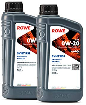 2 (2x1L) Liter ROWE HIGHTEC SYNT RSJ SAE 0W-20 Motoröl für Otto- und Hybridmotoren