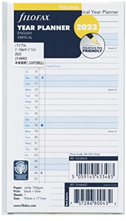 FILOFAX Vertikaler Jahresplaner 2023