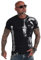 Yakuza Herren Waiting Death V02 T-Shirt, Schwarz, 3XL