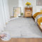 ORINOVA Teppich Wohnzimmer Grau Waschbar Flauschig 150x215 cm Fellteppich Kunstfell Kurzflor Teppich Schlafzimmer Kinderzimmer Weich Rechteckig