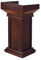 TsoLay Podien 110 cm großes Podium aus massivem Holz, Rednerpodest, bodenstehende Podien, Empfangstheke mit Zwei Ablageschränken für Kirchen, Konferenzen und Reden Rednerpulte