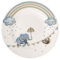 Villeroy & Boch - Boho kids Walk like an elephant Plato para niños, Plato de porcelana en estilo boho, Plato para vajilla infantil, Ø 21,5 cm, Aptos para lavavajillas, Aptos para microondas, Multicolor