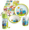 Haba Geschirrset Traktor Melamin Kindergeschirr Geschenkset (mit Trinkflasche)