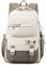 JANSBEN Schulrucksack Mädchen Teenager Schulranzen Jungen Wasserdicht Rucksack Schule Viele Fächer Laptopfach Schultasche für 1-5.klasse 21L Braun