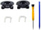 Knomix Left&Right Plastic Hinge Swivel + XM4 U Shaped Metal Hinge Lock Grove Replacement for Sony WH-1000XM4 WH1000XM4 Headphone (Left+Right)