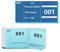 Doppelnummern 1-100Nummern Zahlen 5X10cm Nummernblock Nummernblöcke Tombola Doppelnummern Lose Nummerierte Abrisse Lose Tombola Nummernblock Papier Doppelnummernblock (Blau)