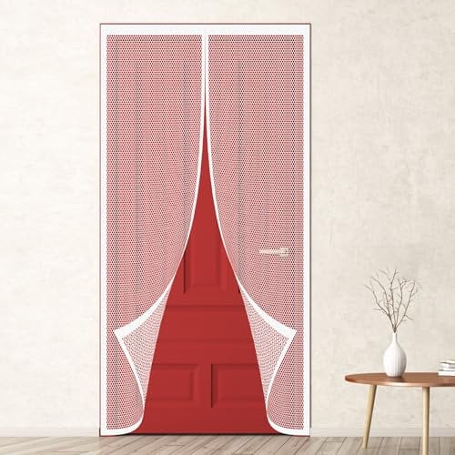 Zanzariera Magnetica Finestra 72 x 210 cm Installazione Senza Fori Zanzariera di Alta Qualità per Corridoi/Porte/Patio, Bianco